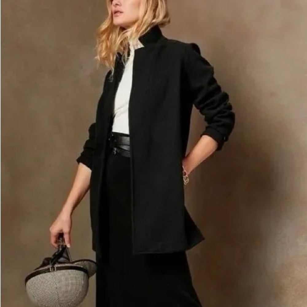 Banana Republic Knit Brushed Long Blazer
